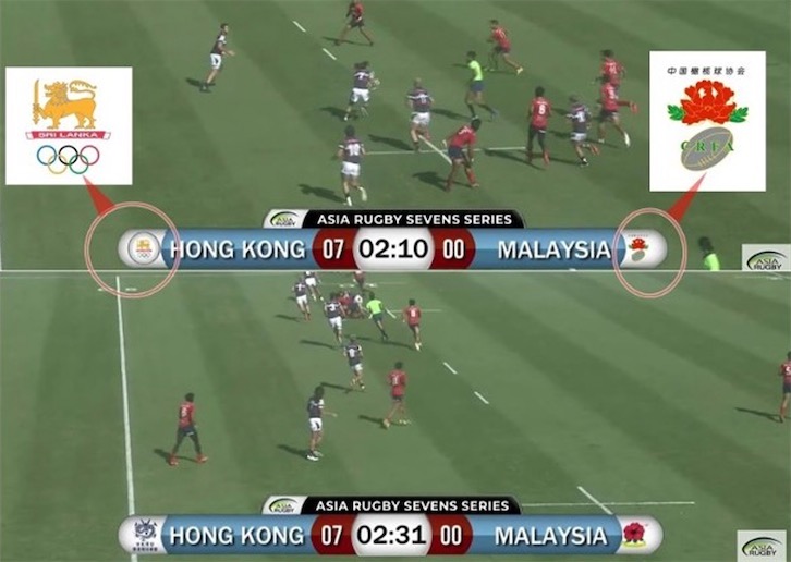 港媒：亚洲橄榄球总会一错再错，赛事直播又用错中国香港队标识