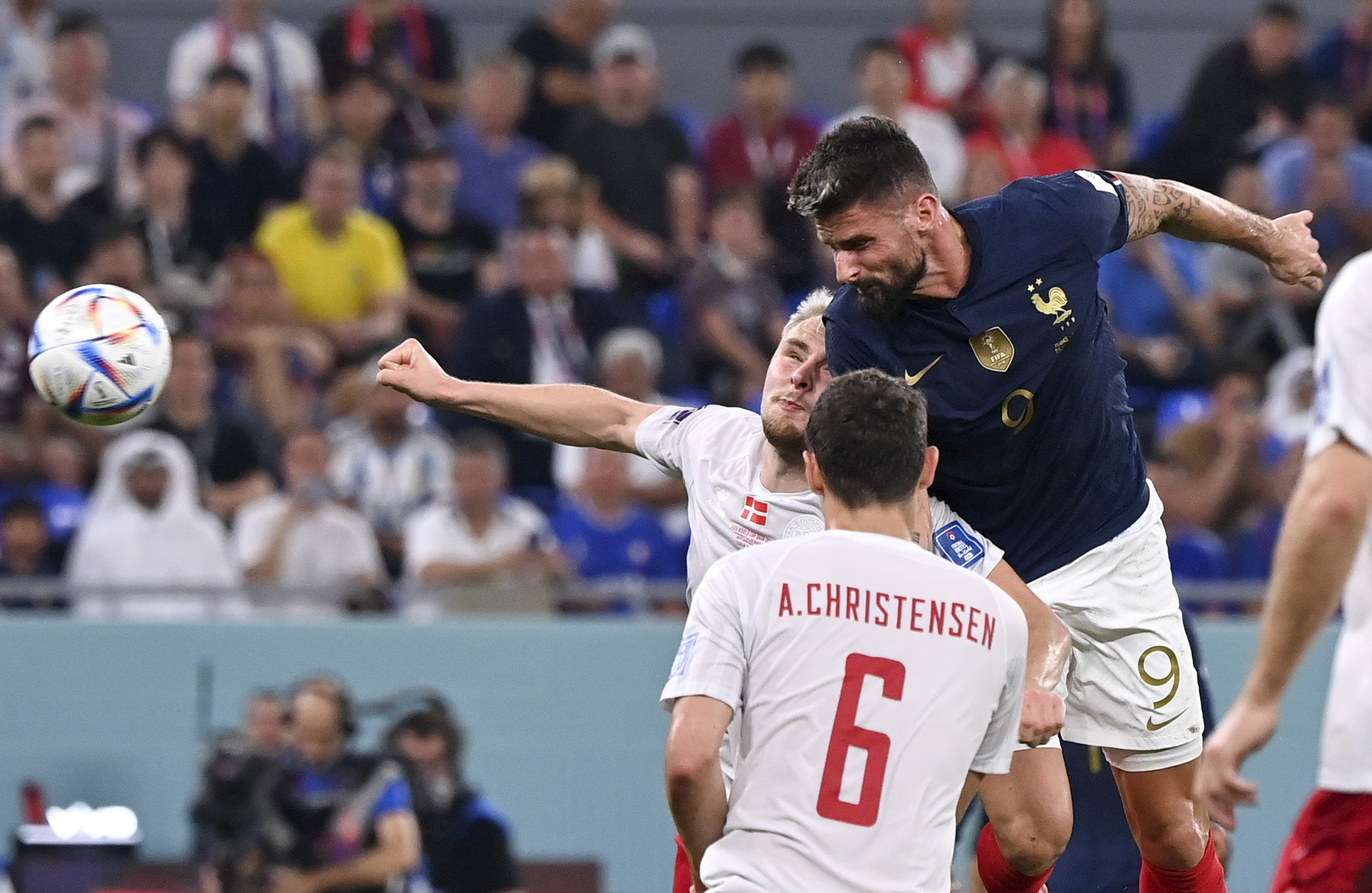 2018世界杯法国足球队照片（（卡塔尔世界杯）足球-D组：法国对阵丹麦(5)）