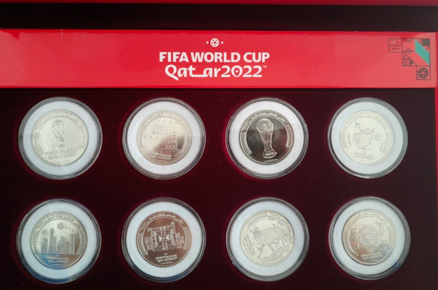 2022世界杯卡塔尔纪念币（世界杯吉祥物“拉伊卜”销售火爆，网购品可扫码辨真伪）-趣拿体育