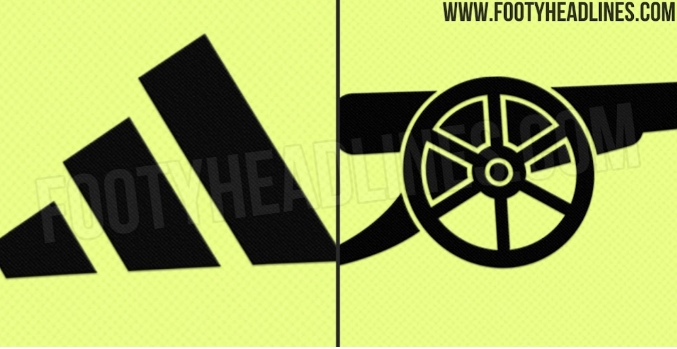 阿森纳下赛季客场球衣：首次使用荧光黄，阿迪达斯logo为新版