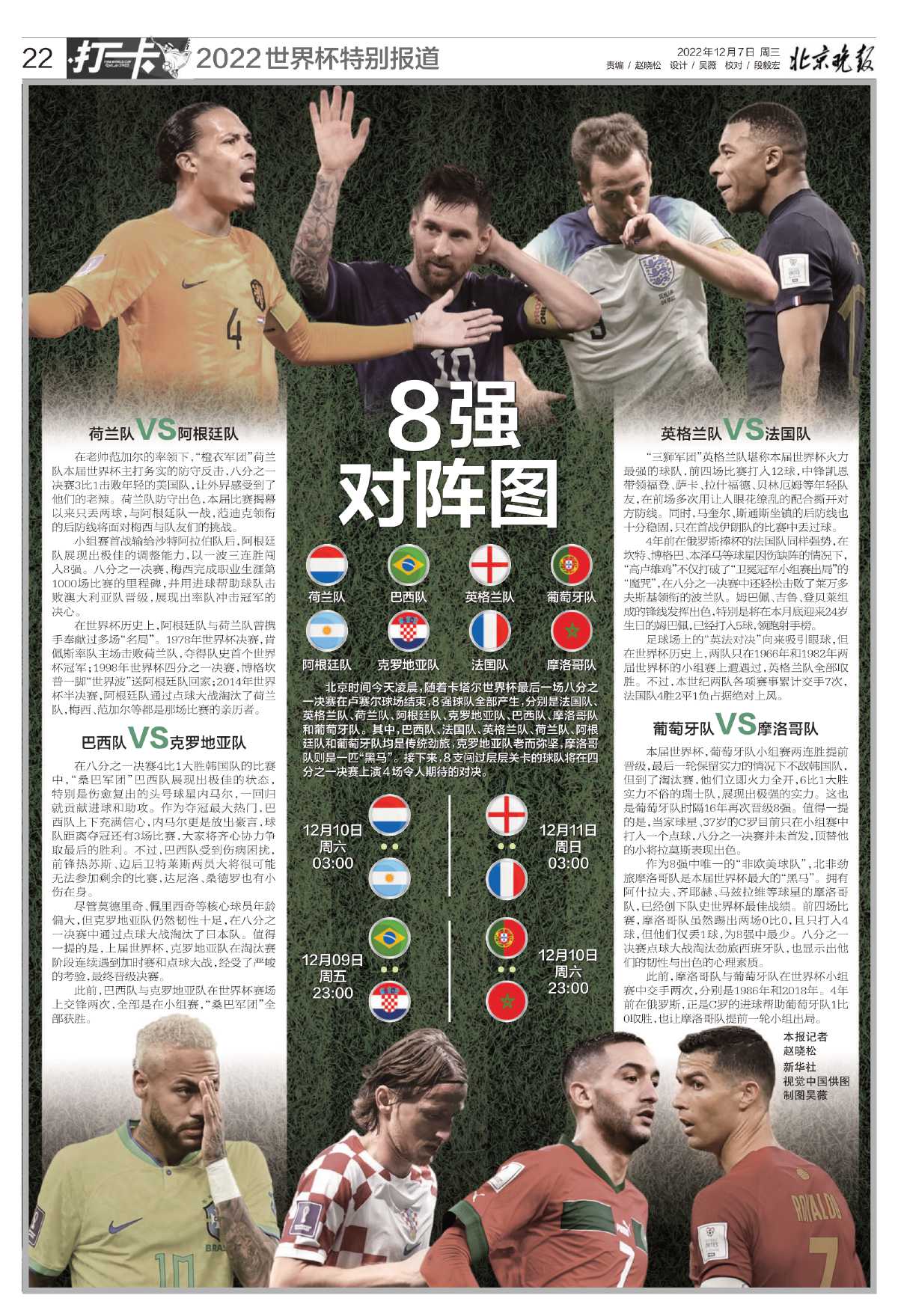 2018世界杯八強(qiáng)是哪幾個(gè)（12月7日讀報(bào)｜世界杯八強(qiáng)全部產(chǎn)生）