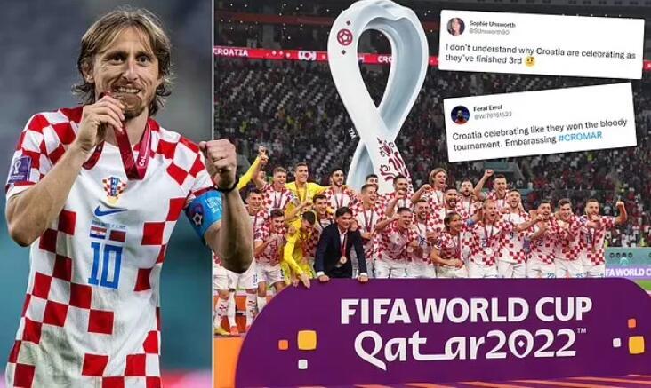 2018世界杯第三名（克罗地亚庆祝拿第三名，球迷：上届亚军很多人哭这届却庆祝）
