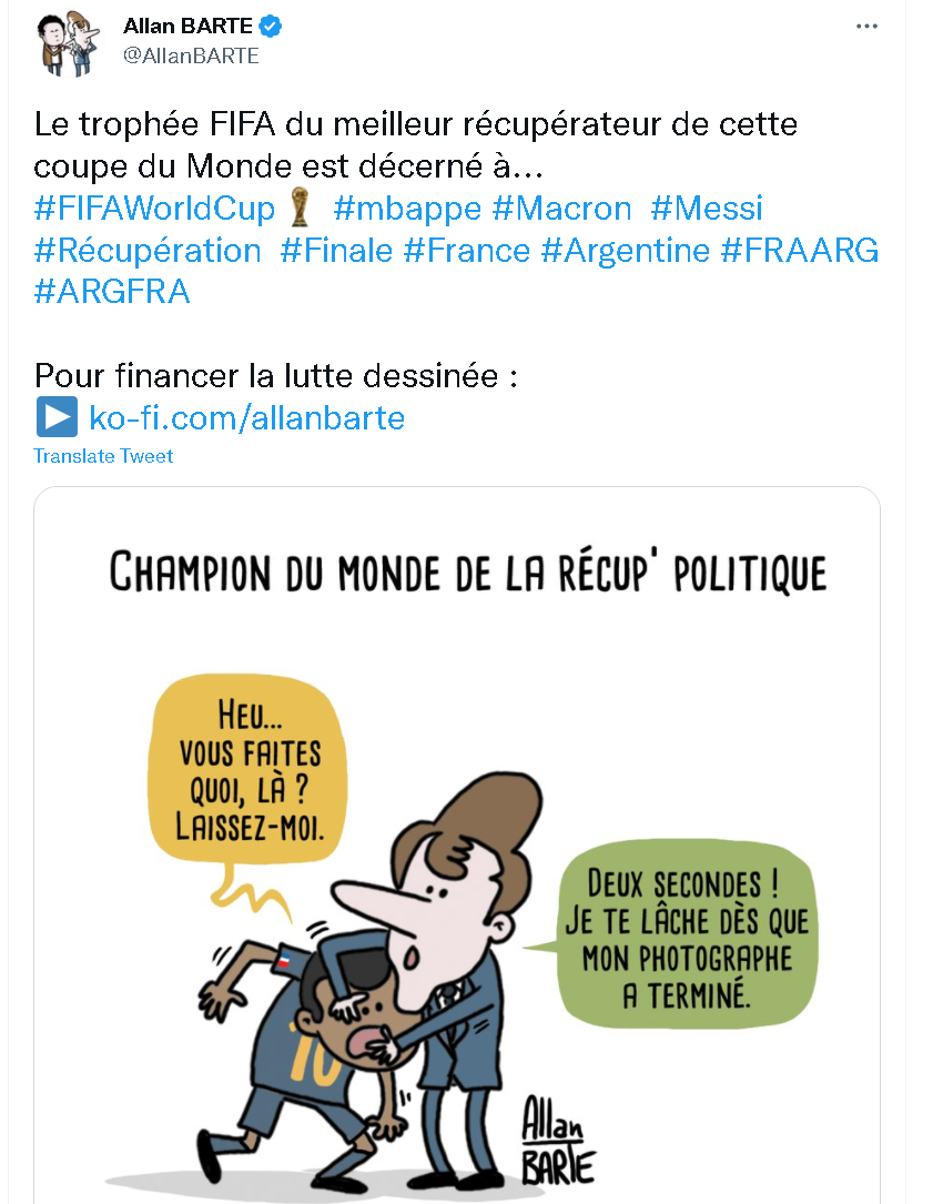 昨晚世界杯中国结果（阿根廷击败法国赢得世界杯冠军，马克龙却成网民吐槽对象……）