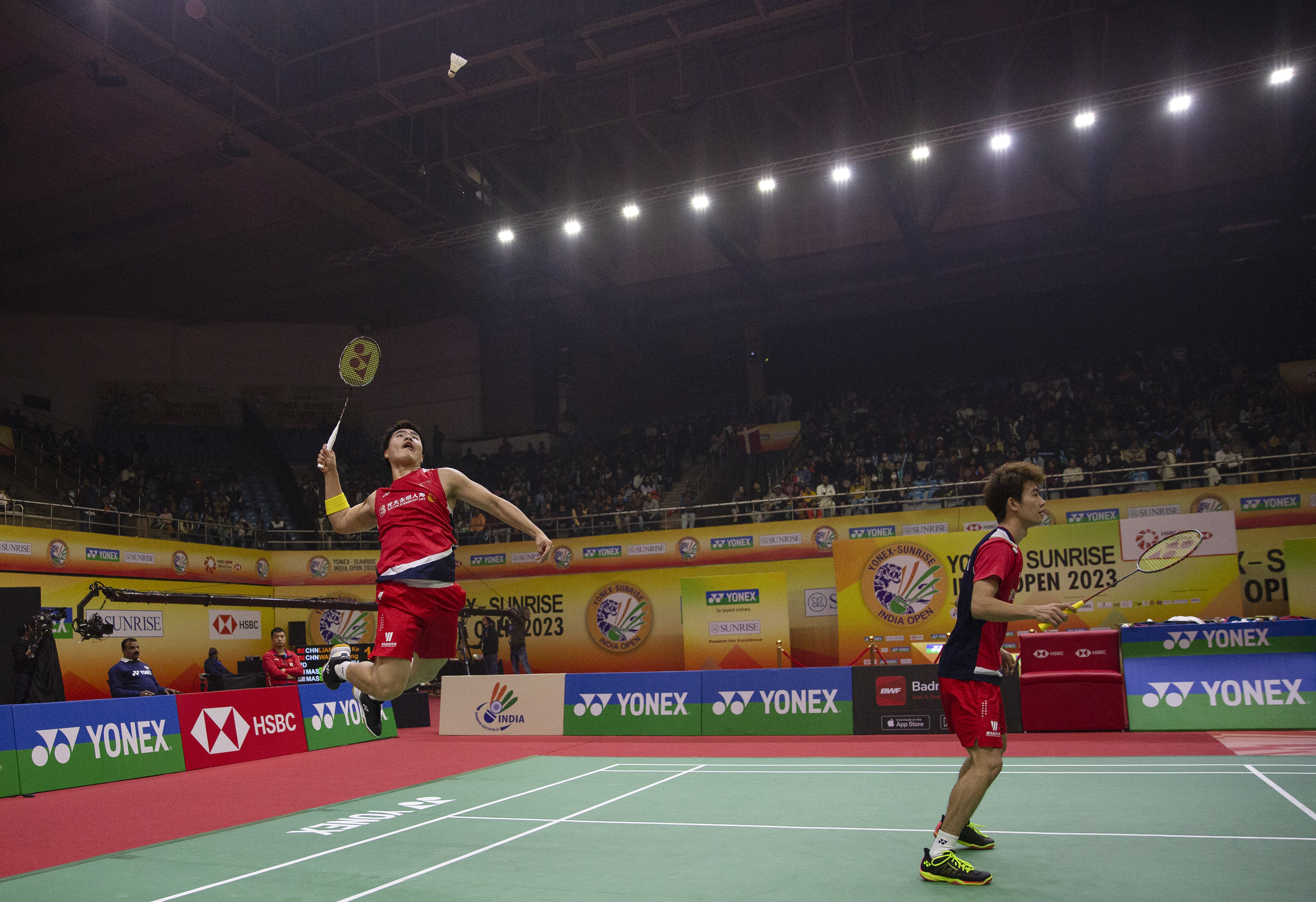 （体育）羽毛球——印度公开赛：梁伟铿/王昶获男双冠军