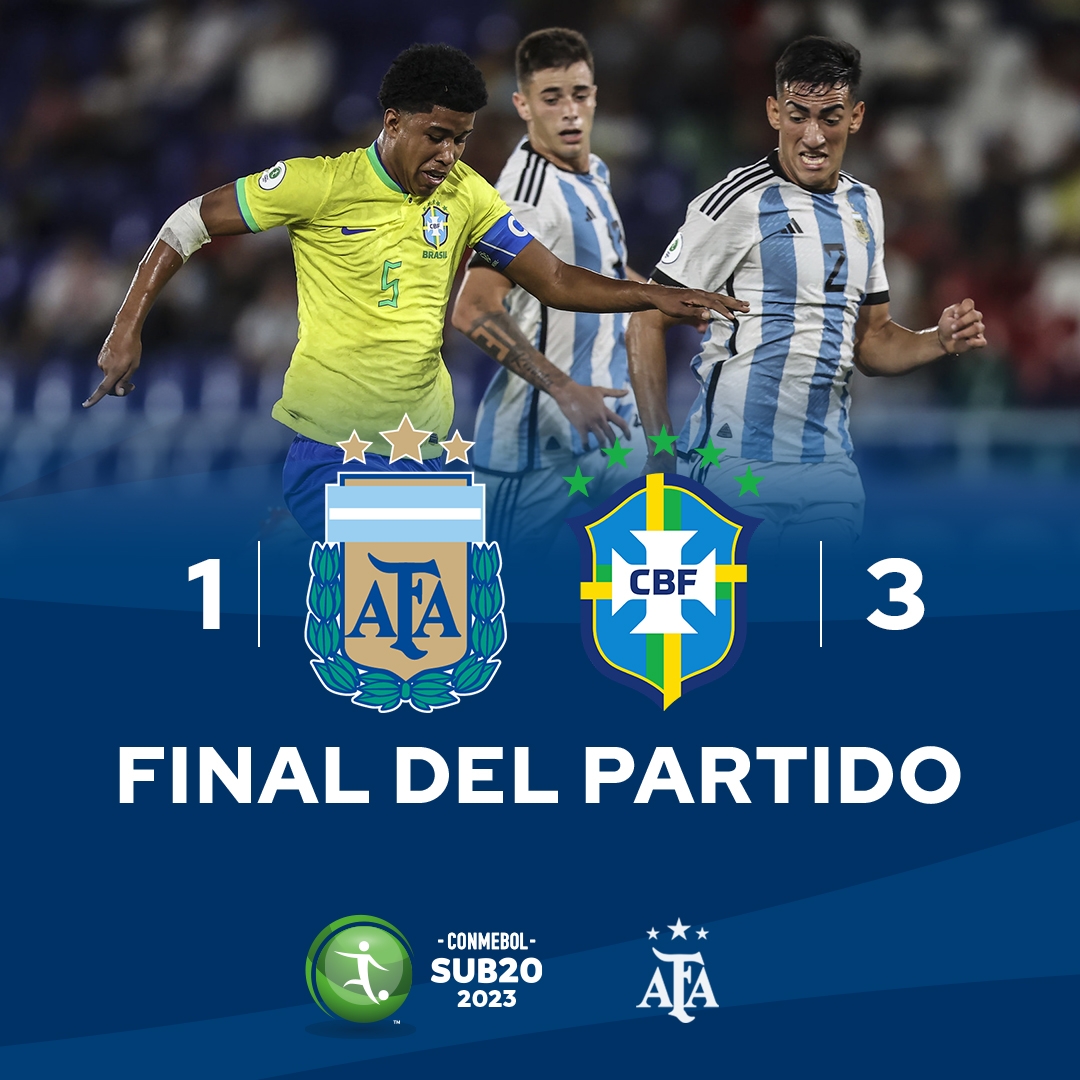 阿根廷队vs巴西队(小老弟不争气！阿根廷U20以1-3不敌巴西U20，南青赛开局两连败