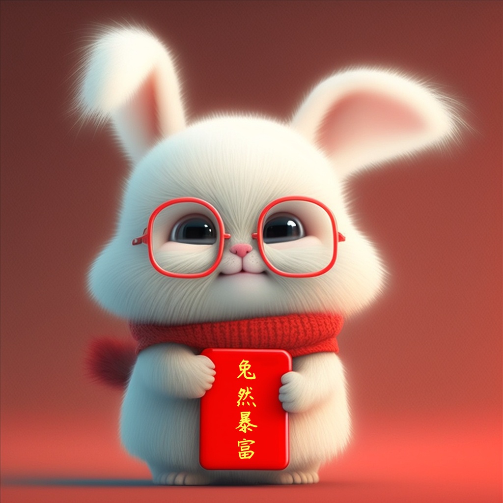 "钱"和"兔"两个字在一起被大家认为既符合兔年春节氛围也表达出美好的