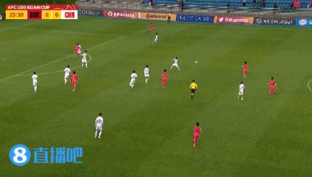 90分钟战报-木塔力甫零度角破门阳敏杰送点 中国U20男足1-1韩国