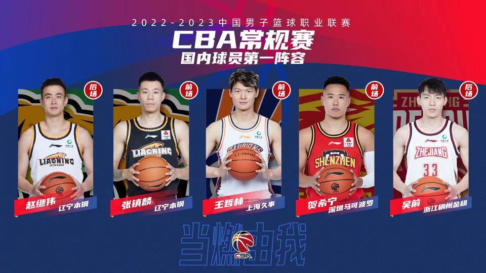CBA常规赛最佳阵容公布：王哲林、张镇麟等入选一阵