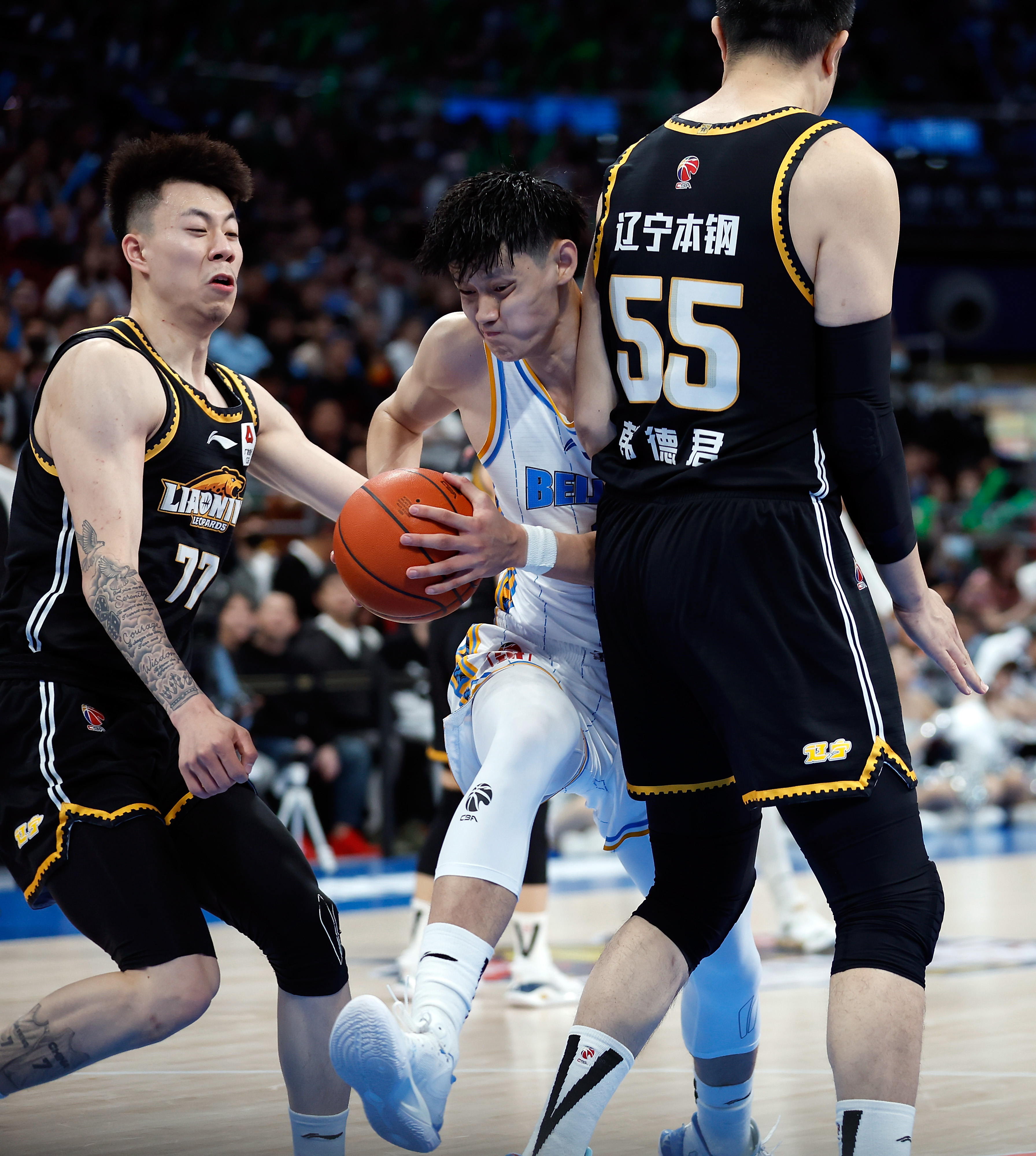 （体育）篮球——CBA季后赛：北京首钢对阵辽宁本钢