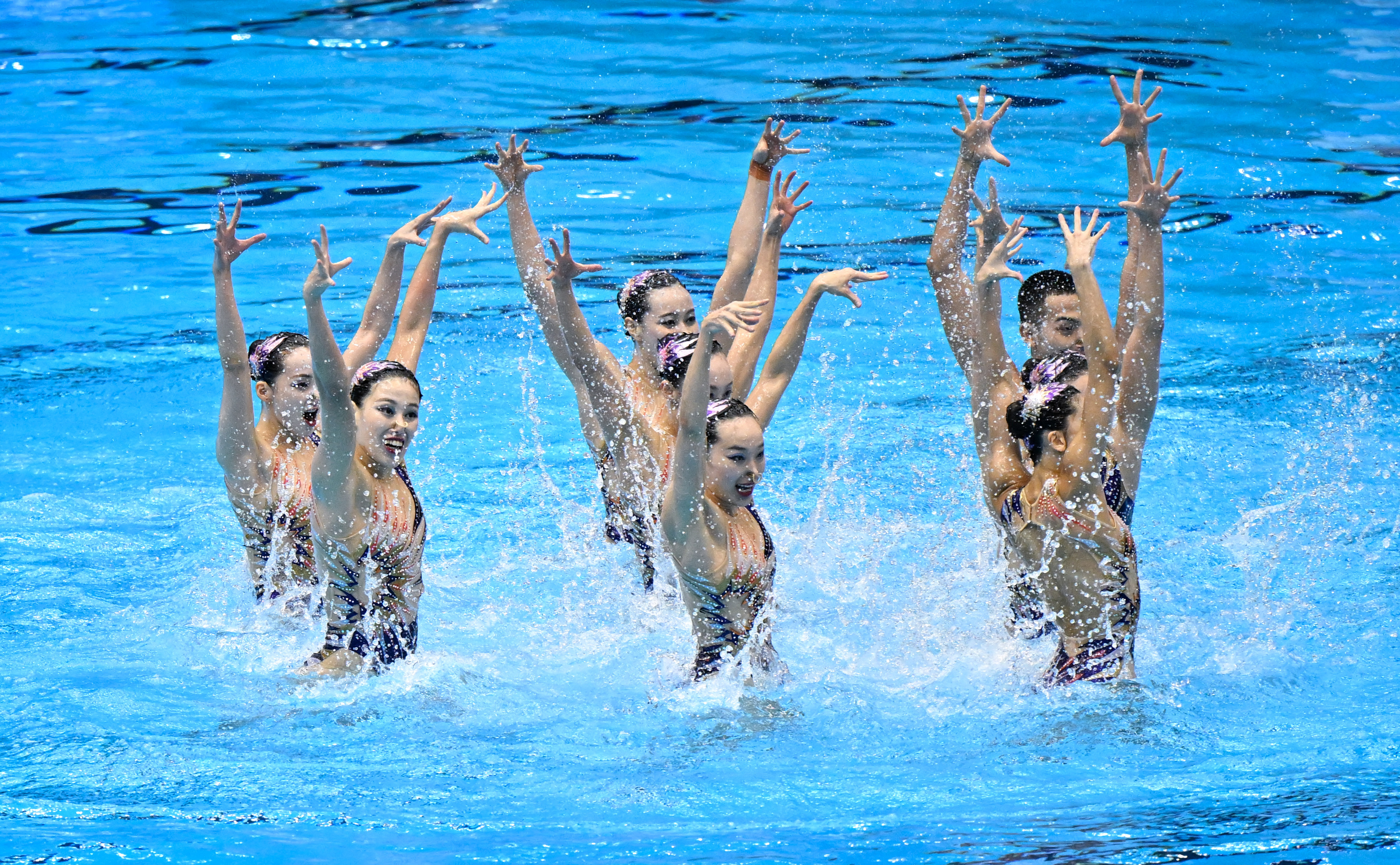 （游泳世锦赛）花样游泳——集体技巧自选：中国夺冠(2)