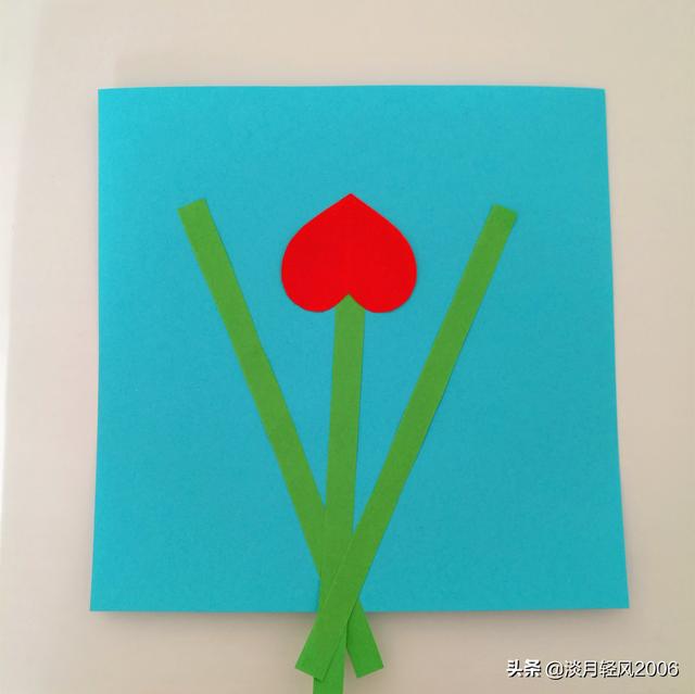 花朵手工粘贴画，花朵手工（一学就会的简单贴画教程）