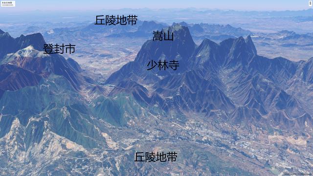 华山地形图图片