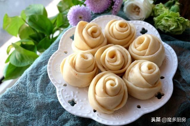 玫瑰花馒头怎么做，怎样做美味的南瓜味的玫瑰馒头（手把手教你做玫瑰花馒头）
