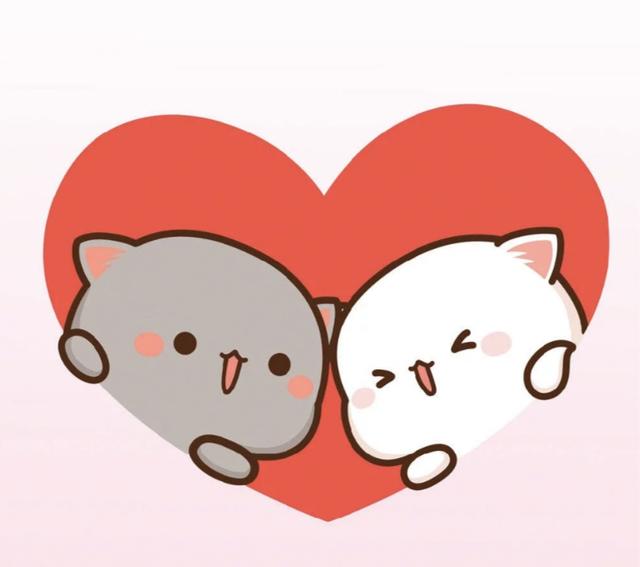 猫咪情侣头像微信，猫咪情侣头像（给大家推荐几款蜜桃猫的情侣头像）