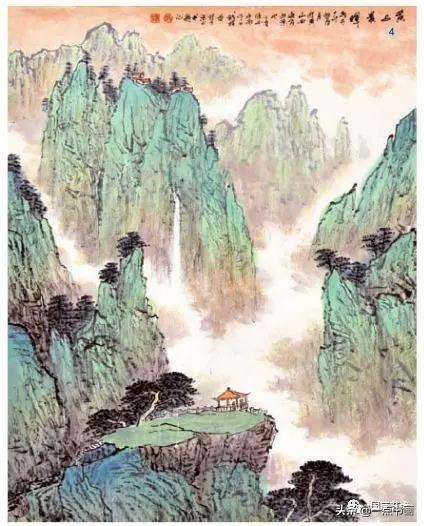 山水画作画构图的步骤顺序，青绿山水的构图程序