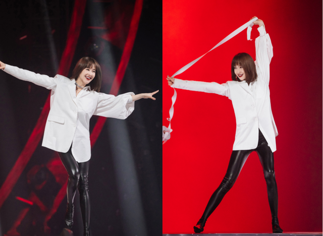 红色短裤配什么颜色上衣好看，红色短裤配什么上衣（左小青在女团里也没违和感）