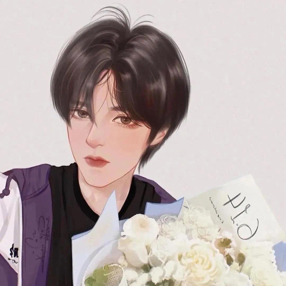 超酷CP情头♡撒拉黑哟，微信头像，超酷CP情头♡撒拉黑哟（抖音热门手绘情侣头像）