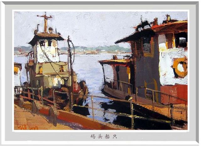 风景水粉画，风景水粉画山水（陆琦水粉风景写生作品）