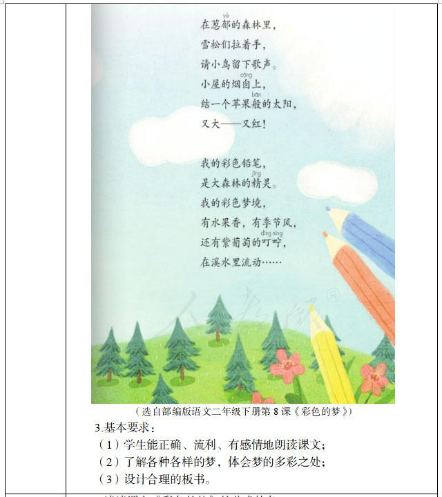 彩色的梦怎么画，彩色的梦怎么画三年级一等奖（小学语文教师资格证面试真题及答案---《彩色的梦》）