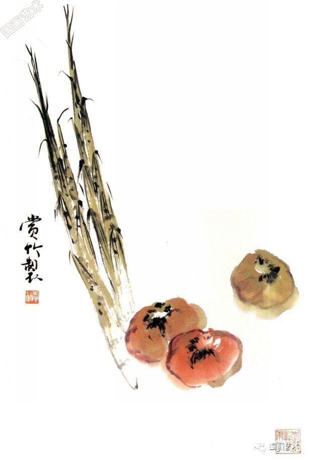 写意蔬果番茄的画法，写意蔬果画法步骤示范