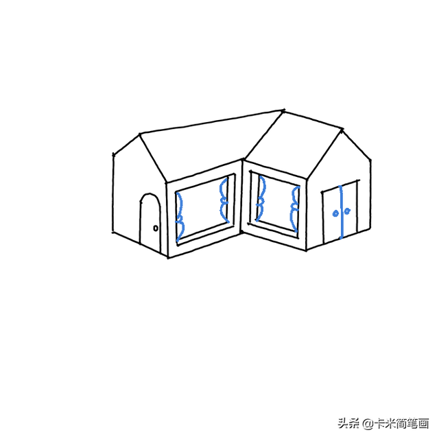 怎么画楼房简笔画，画楼房简笔画 幼儿园（简单又好看的房子简笔画教程）