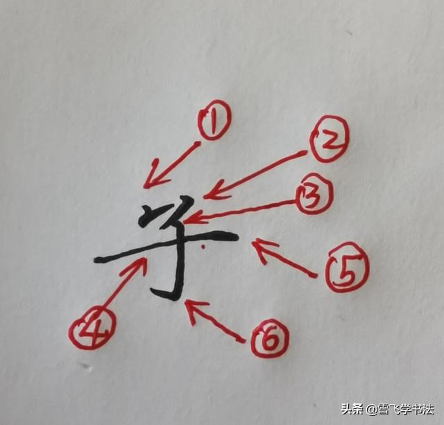 子的笔画顺序，女的笔画顺序（硬笔书法赵体学习之“子”）