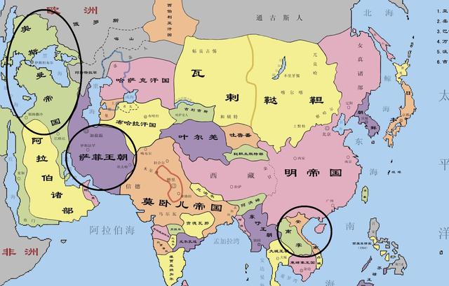 亚洲的帝国及其类型，亚洲仍有3个五百年帝国坚持到20世纪