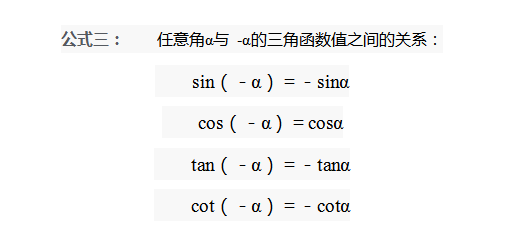 三角函数诱导公式大全表格，三角函数公式表（三角函数诱导公式）