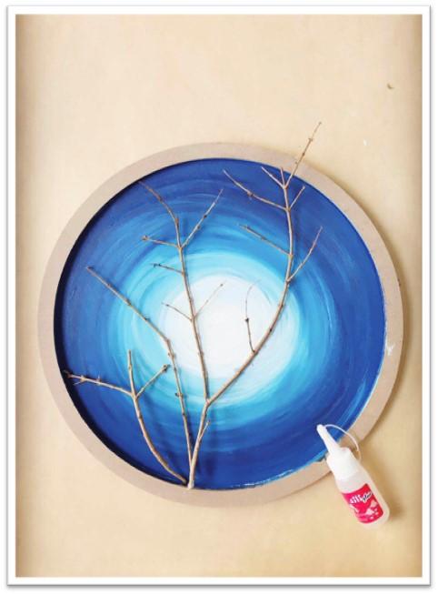 桃花树儿童画简单又漂亮，少儿美术《最美桃花节》