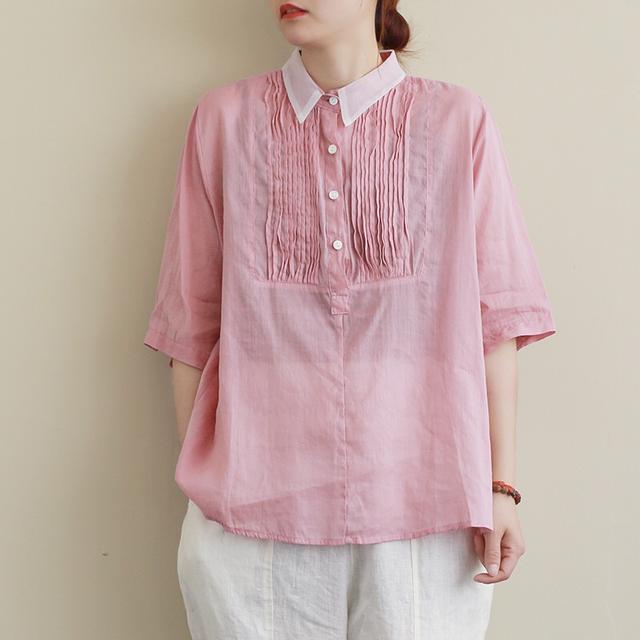 娃娃领衬衫的搭配方法，娃娃领衬衫的搭配方法图解（比纯棉T恤还实穿的“娃娃领衬衫”）