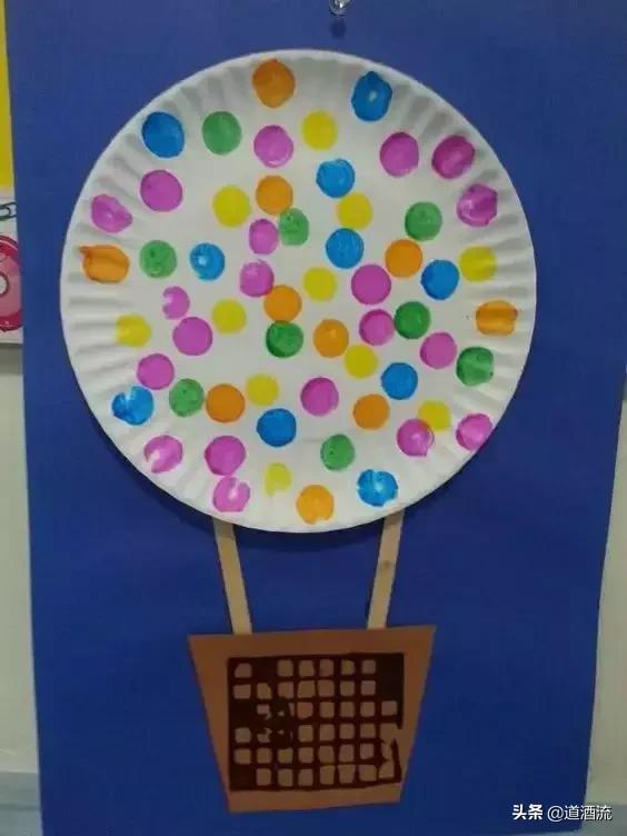 幼儿园大班手工纸质飞盘制作方法，承包幼儿园整个学期美工课堂