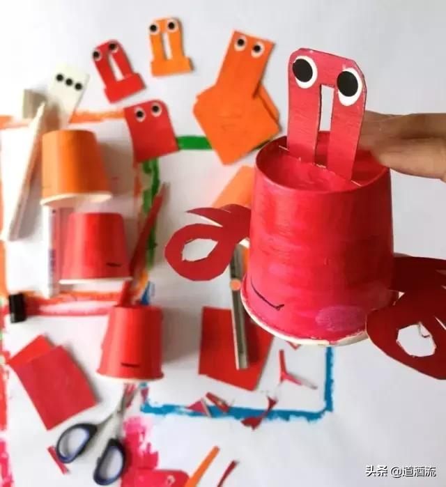 怎么用纸杯做手工，被幼师完爆的一次性纸杯手工