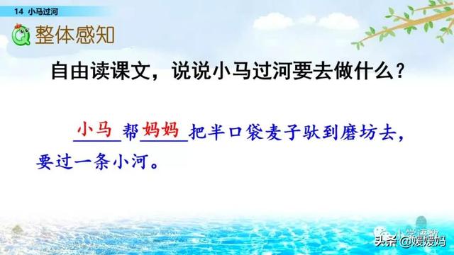 驼能组什么成语，驼能组什么成语接龙（二年级下册语文课文14《小马过河》图文详解及同步练习）
