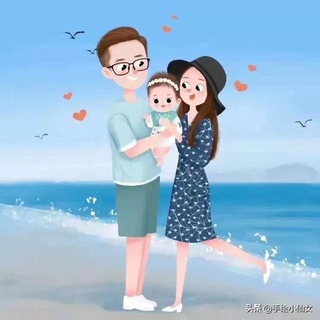 幼儿园图片卡通，多款卡通亲子漫画头像微信