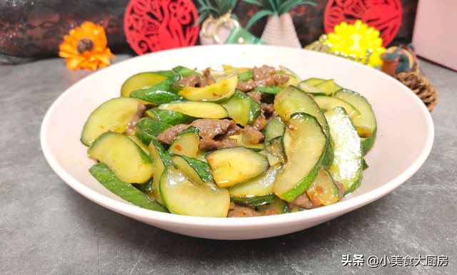 小黄瓜条牛肉嫩吗，小黄瓜条 牛肉（碰见这肉别手软）