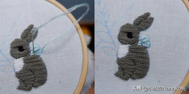 教你怎样用手帕折出只萌兔子，用手帕折小兔子（那就一起来刺绣一只软萌小兔子吧）