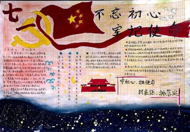 关于建国70周年的手抄报，建国70周年手抄报怎么画（62张国庆节手抄报通用模板）