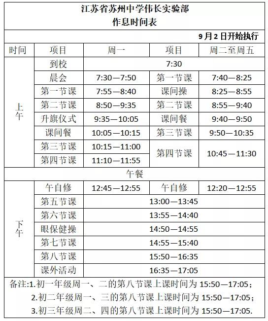 小学几点放学，小学生中午几点放学（苏州37所重点中小学分班、课程表、作息时间汇总）