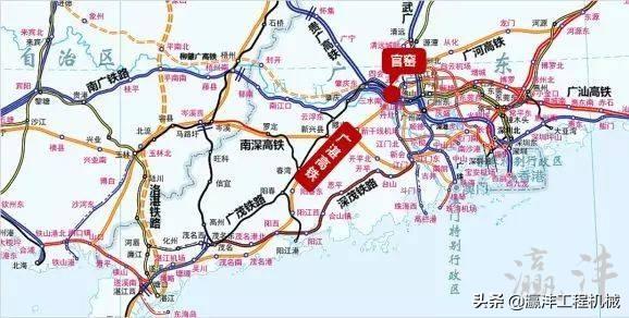 998工程机械 广湛铁路正式开工！时速350公里 投资估算998亿