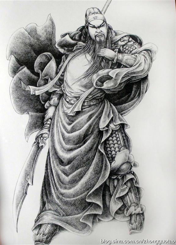 关羽是我国三国时代的英雄人物,他手里一把青龙偃月刀,勇冠三军是我们