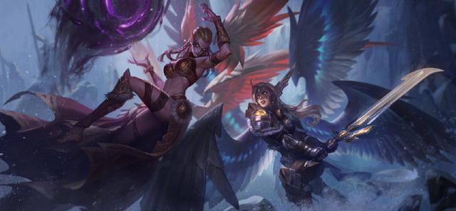 钢铁审判官凯尔图片，钢铁审判官（凯尔莫甘娜新旧皮肤原画对比）