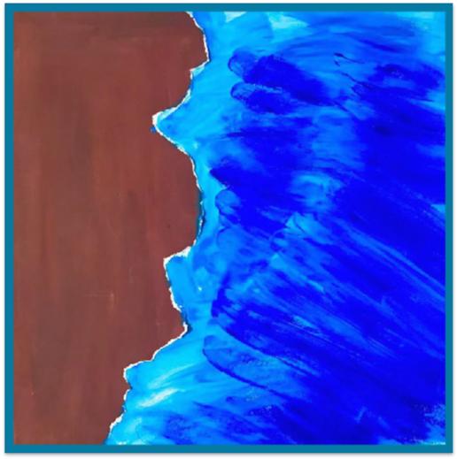 海边简笔画 沙滩,海边简笔画彩色(创意少儿美术教程丨创意儿童画/水粉