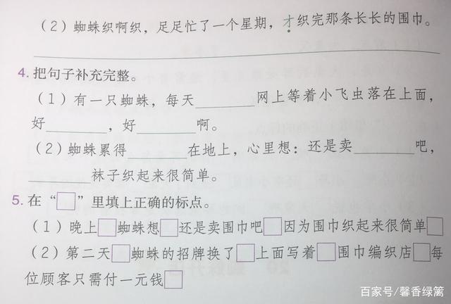 蜘蛛开店续编故事二年级，蜘蛛开店续编故事二年级150字（二年级下册课文《20.蜘蛛开店》知识要点及提升练习）