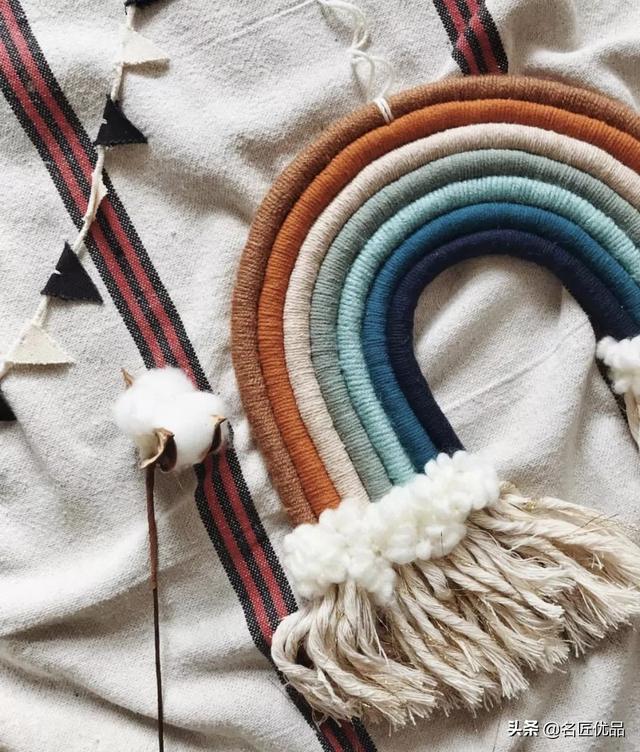 手工编织挂毯，挂毯编织教程（做一款彩虹挂毯）