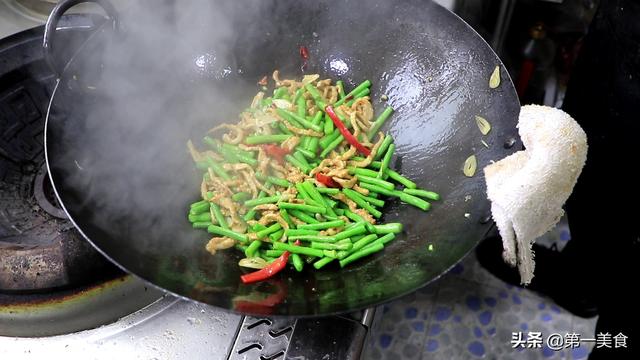 家常豆角炒肉丝的做法大全，豆角炒肉丝的饭店标准流程