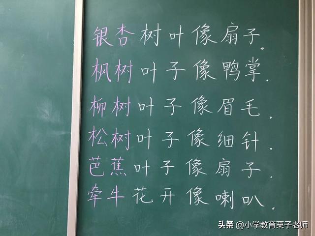 描写树木的四字词语，二年级语文识字二《树之歌》