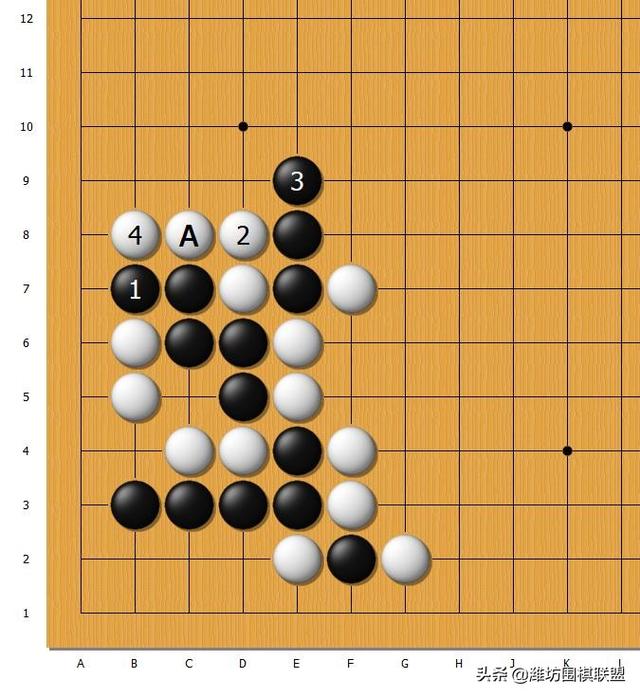 围棋三十六种杀法，围棋的基本杀法——你来我往杀法（