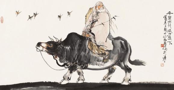 骑青牛的老人是谁,为何老子骑青牛手持竹而来 - 玉三网