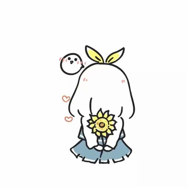 简笔画情侣头像，手绘简笔画情侣头像微信（简笔画情侣头像一男一女分开）