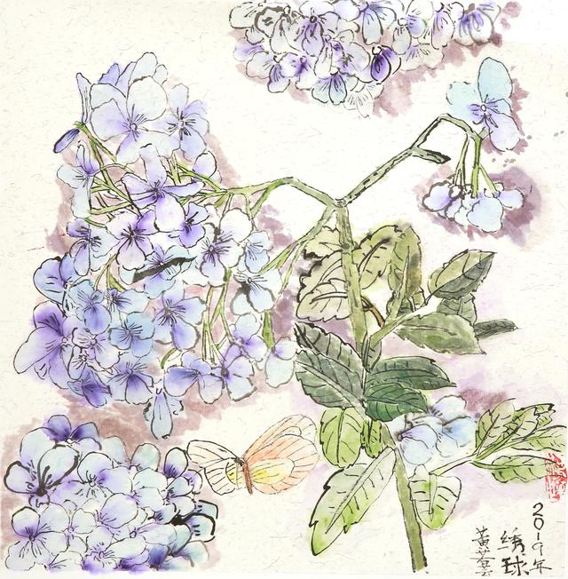 荷花池简笔画，荷花池简笔画手绘（美丽云浮——2020年云浮市庆祝六一儿童节少儿书画作品展）